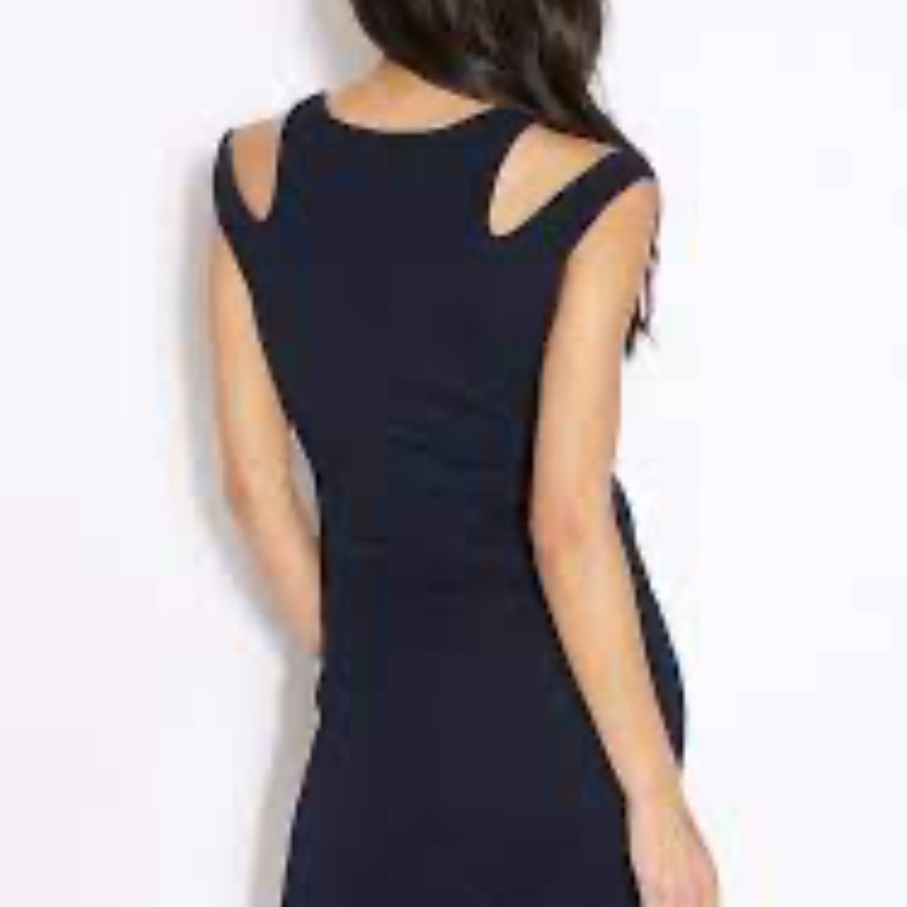 MANGO Ribbed Mini Dress great condition size S bodycon cutout